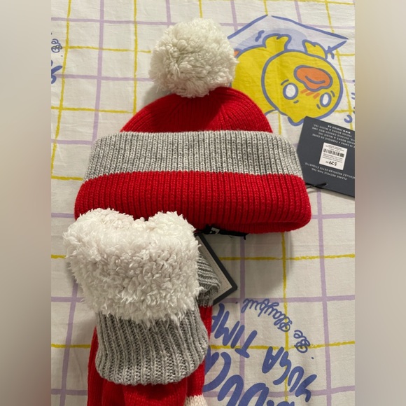 Indigo cap and glove set - Picture 3 of 4